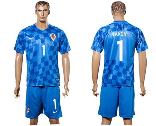 Croatia #1 Vargic Away Soccer Country Jersey Croatia #1 Vargic Away Soccer Country Jersey