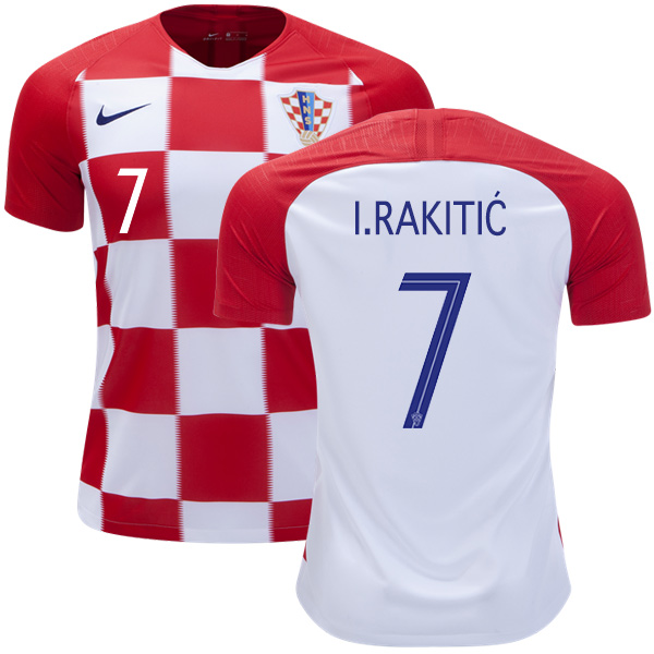 Croatia #7 I.Rakitic Home Kid Soccer Country Jersey Croatia #7 I.Rakitic Home Kid Soccer Country Jersey