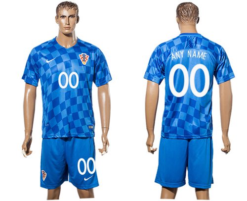 Croatia Personalized Away Soccer Country Jersey Croatia Personalized Away Soccer Country Jersey