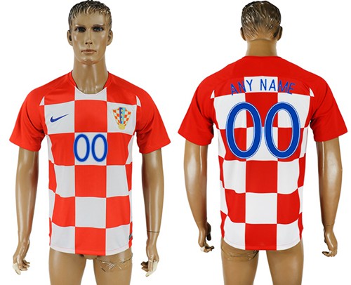 Croatia Personalized Home Soccer Country Jersey