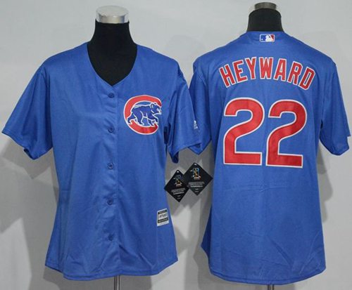 Cubs #22 Jason Heyward Blue Alternate Women's Stitched MLB Jersey Cubs #22 Jason Heyward Blue Alternate Women's Stitched MLB Jersey