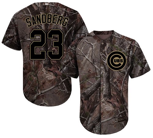 Cubs #23 Ryne Sandberg Camo Realtree Collection Cool Base Stitched Youth Baseball Jersey Cubs #23 Ryne Sandberg Camo Realtree Collection Cool Base Stitched Youth Baseball Jersey