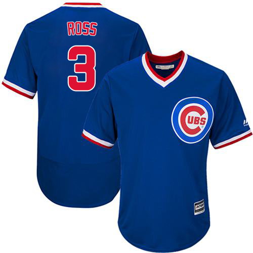 Cubs #3 David Ross Blue Flexbase Authentic Collection Cooperstown Stitched MLB Jersey Cubs #3 David Ross Blue Flexbase Authentic Collection Cooperstown Stitched MLB Jersey