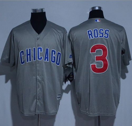 Cubs #3 David Ross Grey New Cool Base Stitched MLB Jersey Cubs #3 David Ross Grey New Cool Base Stitched MLB Jersey
