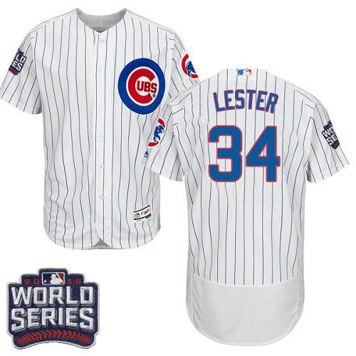 Cubs #34 Jon Lester White Flexbase Authentic Collection 2016 World Series Bound Stitched MLB Jersey Cubs #34 Jon Lester White Flexbase Authentic Collection 2016 World Series Bound Stitched MLB Jersey