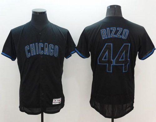 Cubs #44 Anthony Rizzo Black Fashion Flexbase Authentic Collection Stitched MLB Jersey Cubs #44 Anthony Rizzo Black Fashion Flexbase Authentic Collection Stitched MLB Jersey