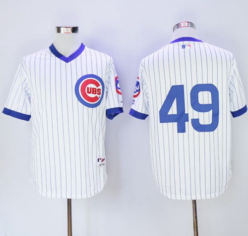 Cubs #49 Jake Arrieta White 1988 Turn Back The Clock Stitched MLB Jersey Cubs #49 Jake Arrieta White 1988 Turn Back The Clock Stitched MLB Jersey