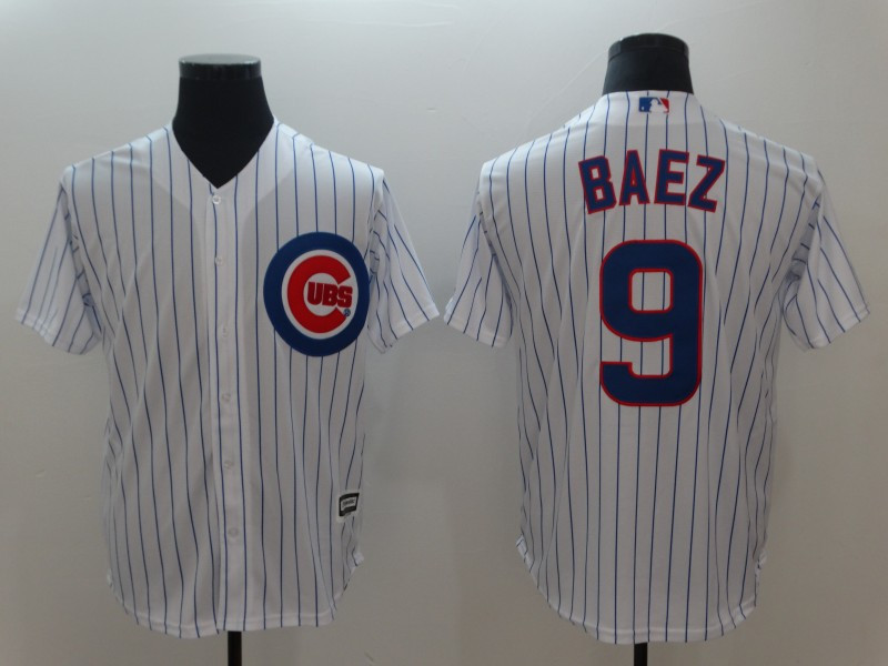 Cubs 9 Javiers Baez White Cool Base Jersey Cubs 9 Javiers Baez White Cool Base Jersey