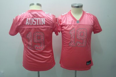 Dallas Cowboys 19 AUSTIN Pink 2010 Women Jerseys