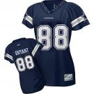 Dallas Cowboys 88 Dez Bryant Blue Stitched Replithentic Womennull Field Flirt Fashion Jersey