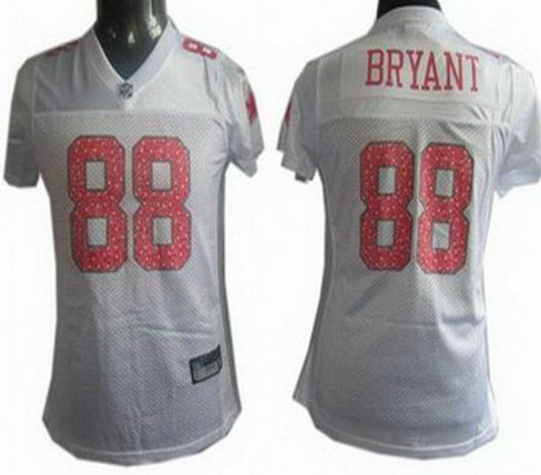 Dallas Cowboys 88 Dez Bryant White Stitched Replithentic Womens Sweetheart Jersey