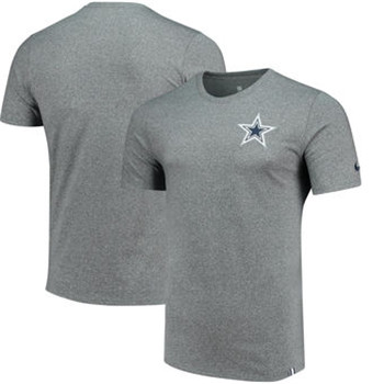 Dallas Cowboys Nike Marled Patch T-Shirt - Heathered Gray Dallas Cowboys Nike Marled Patch T-Shirt - Heathered Gray