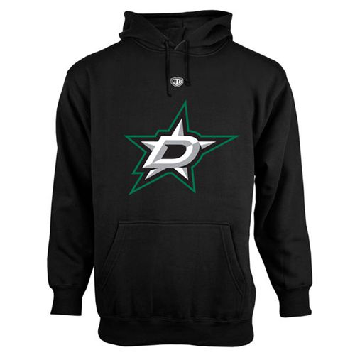 Dallas Stars Old Time Hockey Big Logo with Crest Pullover Hoodie