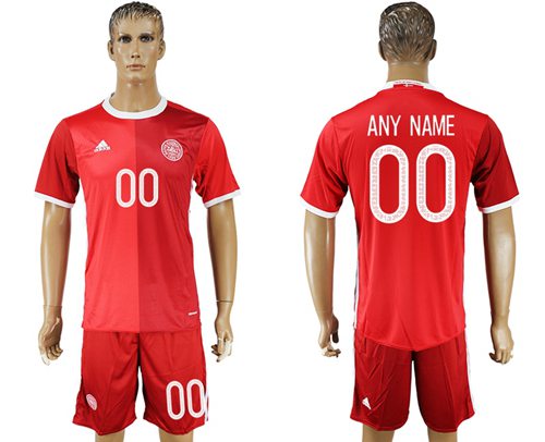 Danmark Personalized Home Soccer Country Jersey Danmark Personalized Home Soccer Country Jersey