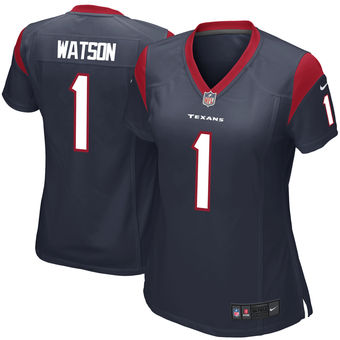 Deshaun Watson Houston Texans Nike Women's 2017 Draft Pick Game Jersey - Navy