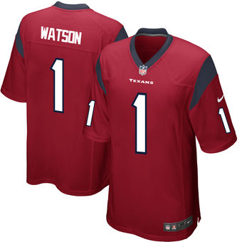 Deshaun Watson Houston Texans Nike Youth 2017 Draft Pick Game Jersey - Red