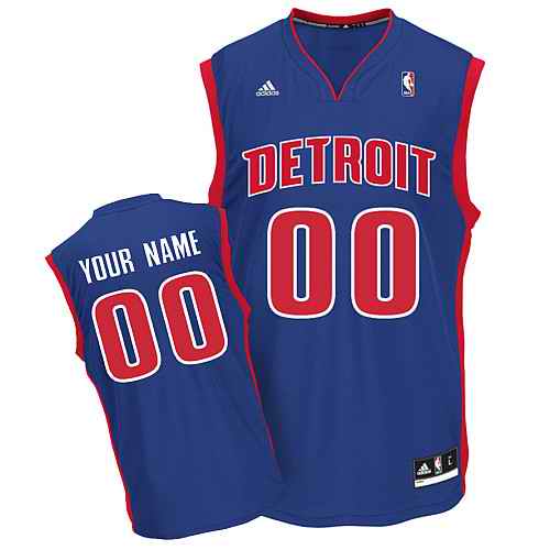 Detroit Pistons Youth Custom Blue Jersey Detroit Pistons Youth Custom Blue Jersey