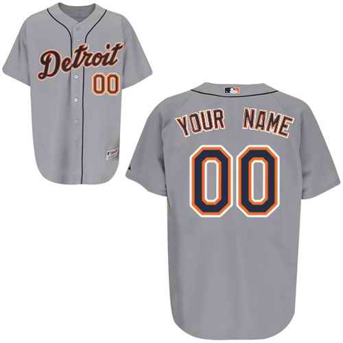 Detroit Tigers Grey Man Custom Jerseys