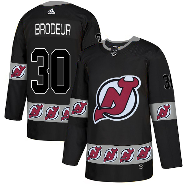 Devils 30 Martin Brodeur Black Team Logos Fashion Adidas Jersey Devils 30 Martin Brodeur Black Team Logos Fashion Adidas Jersey