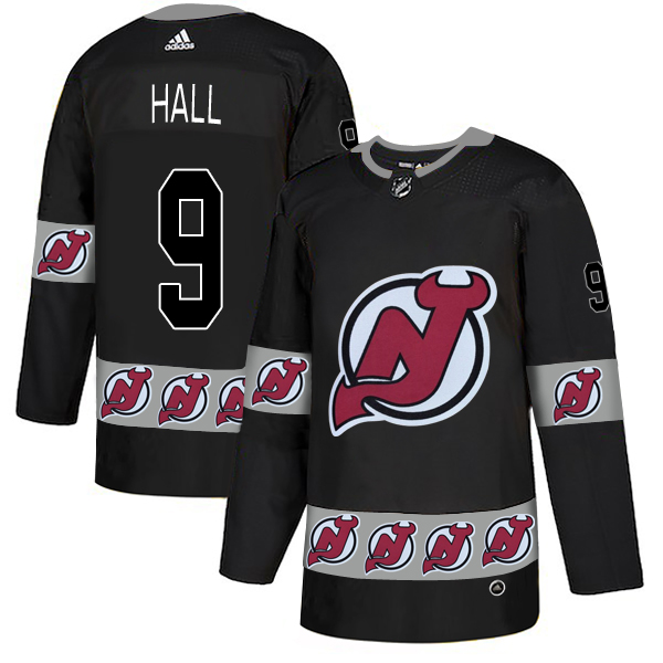 Devils 9 Taylor Hall Black Team Logos Fashion Adidas Jersey Devils 9 Taylor Hall Black Team Logos Fashion Adidas Jersey