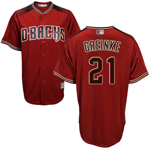Diamondbacks #21 Zack Greinke Sedona Red Alternate Women's Stitched Baseball Jersey Diamondbacks #21 Zack Greinke Sedona Red Alternate Women's Stitched Baseball Jersey