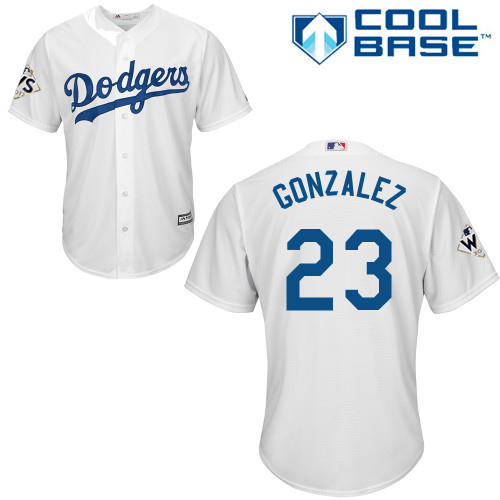 Dodgers #23 Adrian Gonzalez White New Cool Base 2017 World Series Bound Stitched MLB Jersey Dodgers #23 Adrian Gonzalez White New Cool Base 2017 World Series Bound Stitched MLB Jersey