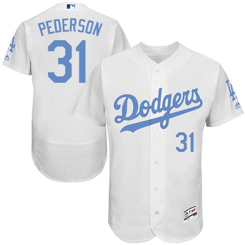 Dodgers #31 Joc Pederson White Flexbase Authentic Collection 2016 Father's Day Stitched MLB Jersey Dodgers #31 Joc Pederson White Flexbase Authentic Collection 2016 Father's Day Stitched MLB Jersey
