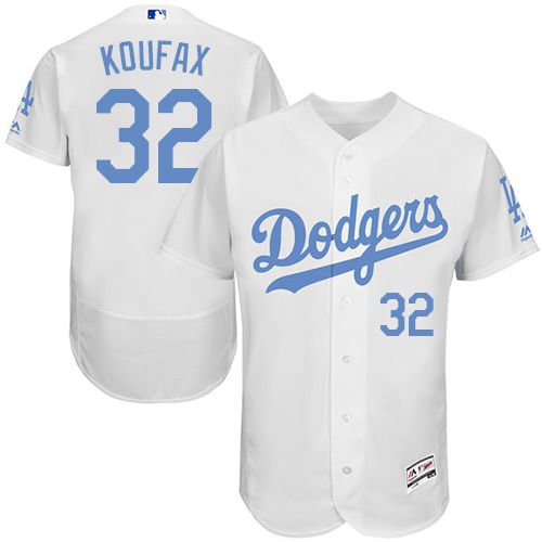 Dodgers #32 Sandy Koufax White Flexbase Authentic Collection 2016 Father's Day Stitched MLB Jersey Dodgers #32 Sandy Koufax White Flexbase Authentic Collection 2016 Father's Day Stitched MLB Jersey