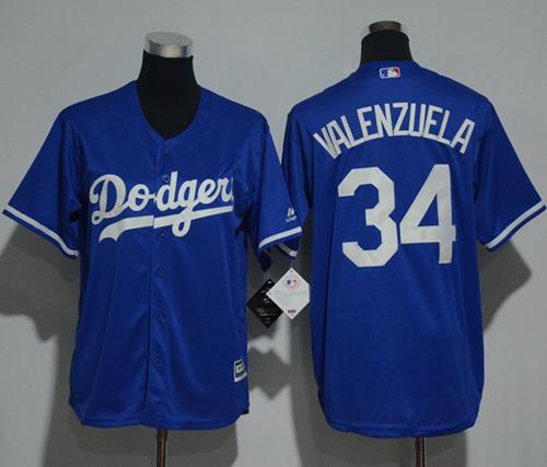 Dodgers #34 Fernando Valenzuela Blue Cool Base Stitched Youth MLB Jersey Dodgers #34 Fernando Valenzuela Blue Cool Base Stitched Youth MLB Jersey