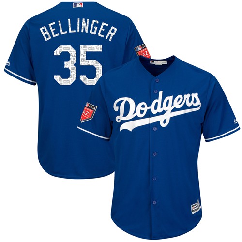 Dodgers #35 Cody Bellinger Blue 2018 Spring Training Cool Base Stitched MLB Jersey Dodgers #35 Cody Bellinger Blue 2018 Spring Training Cool Base Stitched MLB Jersey