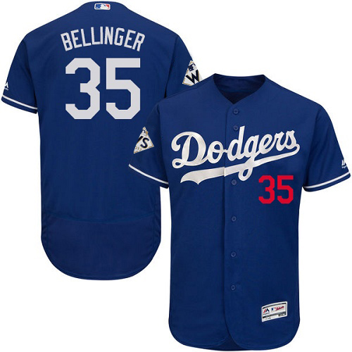 Dodgers #35 Cody Bellinger Blue Flexbase Authentic Collection 2017 World Series Bound Stitched MLB Jersey
