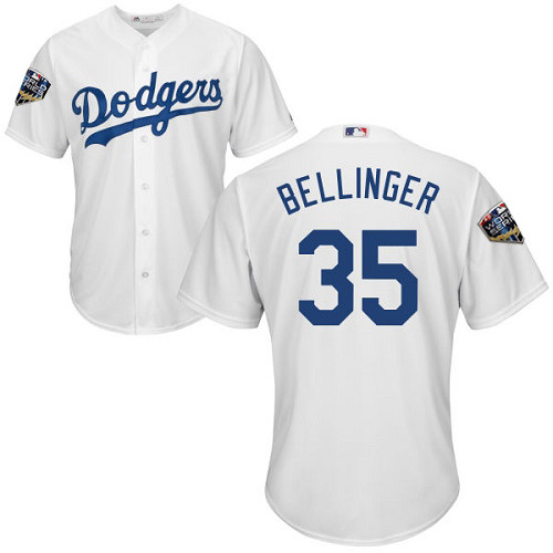 Dodgers #35 Cody Bellinger White New Cool Base 2018 World Series Stitched MLB Jersey Dodgers #35 Cody Bellinger White New Cool Base 2018 World Series Stitched MLB Jersey