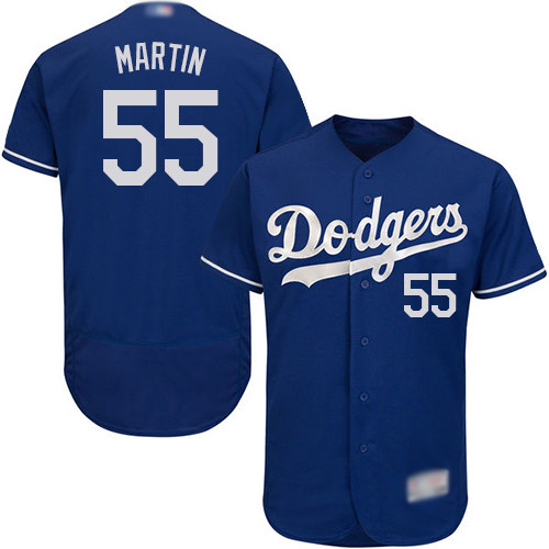 Dodgers #55 Russell Martin Blue Flexbase Authentic Collection Stitched Baseball Jersey Dodgers #55 Russell Martin Blue Flexbase Authentic Collection Stitched Baseball Jersey