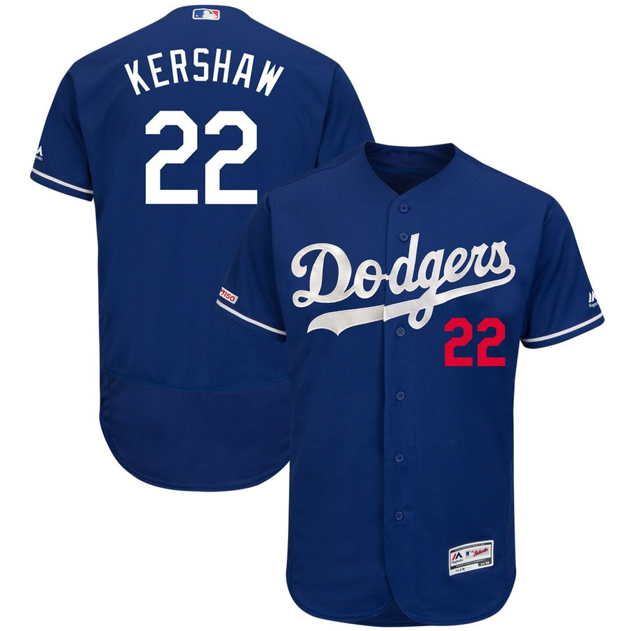 Dodgers 22 Clayton Kershaw Royal 150th Patch Flexbase Jersey Dodgers 22 Clayton Kershaw Royal 150th Patch Flexbase Jersey