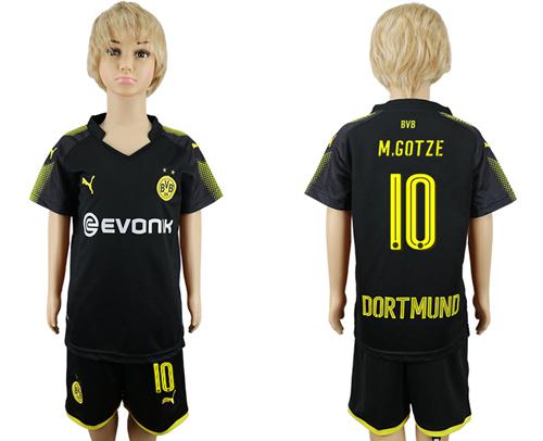 Dortmund #10 M.Gotze Away Kid Soccer Club Jersey Dortmund #10 M.Gotze Away Kid Soccer Club Jersey