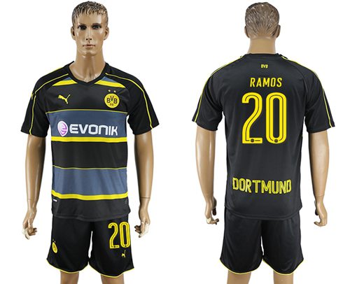 Dortmund #20 Ramos Away Soccer Club Jersey