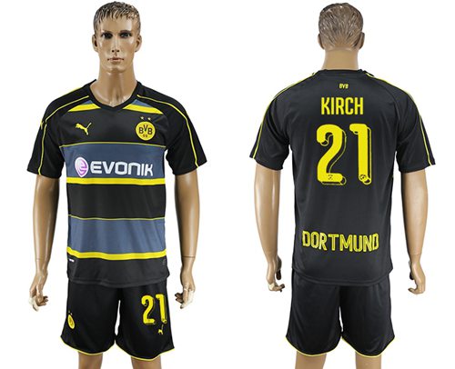 Dortmund #21 Kirch Away Soccer Club Jersey Dortmund #21 Kirch Away Soccer Club Jersey