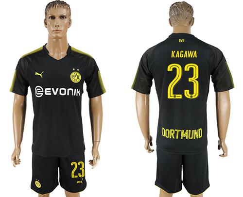 Dortmund #23 Kagawa Away Soccer Club Jersey Dortmund #23 Kagawa Away Soccer Club Jersey