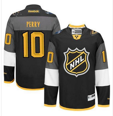 Ducks #10 Corey Perry Black 2016 All Star Stitched NHL Jersey
