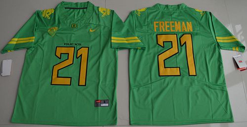 Ducks #21 Royce Freeman Apple Green Electric Lightning Limited Stitched NCAA Jersey Ducks #21 Royce Freeman Apple Green Electric Lightning Limited Stitched NCAA Jersey