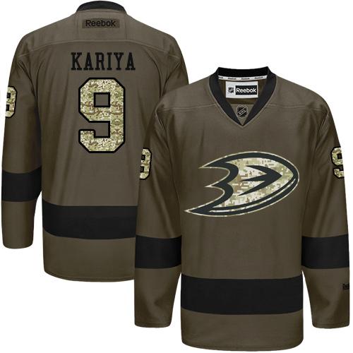Ducks #9 Paul Kariya Green Salute to Service Stitched NHL Jersey Ducks #9 Paul Kariya Green Salute to Service Stitched NHL Jersey