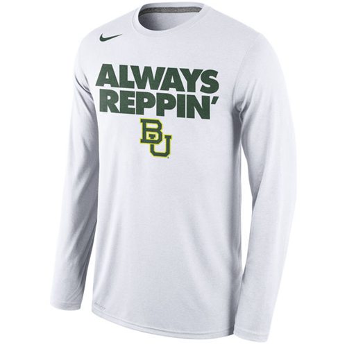 Duke Blue Devils Nike Always Reppin' Long Sleeves Legend Bench Performance T-Shirt White_1