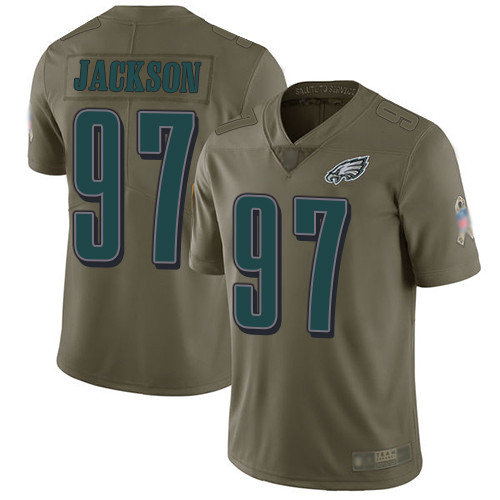Eagles #97 Malik Jackson Olive Youth Stitched Football Limited 2017 Salute to Service Jersey Eagles #97 Malik Jackson Olive Youth Stitched Football Limited 2017 Salute to Service Jersey