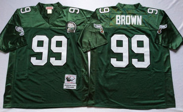 Eagles 99 Jerome Brown Green Throwback Jersey Eagles 99 Jerome Brown Green Throwback Jersey