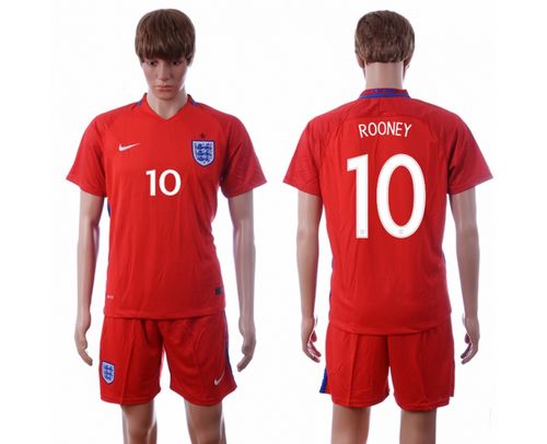 England #10 Wayne Rooney Away Soccer Country Jersey England #10 Wayne Rooney Away Soccer Country Jersey