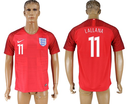 England #11 Lallana Away Soccer Country Jersey England #11 Lallana Away Soccer Country Jersey