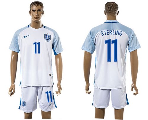 England #11 Sterling Home Soccer Country Jersey England #11 Sterling Home Soccer Country Jersey