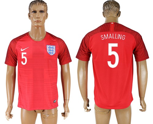 England #5 Smalling Away Soccer Country Jersey England #5 Smalling Away Soccer Country Jersey