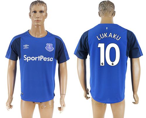 Everton #10 Lukaku Home Soccer Club Jersey Everton #10 Lukaku Home Soccer Club Jersey