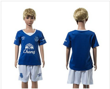 Everton Blank Blue Home Kid Soccer Club Jersey Everton Blank Blue Home Kid Soccer Club Jersey